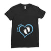 Custom baby boy name maternity design Ladies Fitted T-Shirt