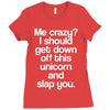 me crazy Ladies Fitted T-Shirt