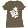 World's Best Dad Ever Ladies Fitted T-Shirt