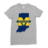 Indiana for Michigan - Limited edition Ladies Fitted T-Shirt