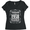 vintage made in 1958 perfectly aged a living legend Women's Triblend Scoop T-shirt