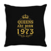 queens are born in 1973 Throw Pillow