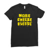 more cheese please Ladies Fitted T-Shirt