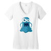 angry monster Women's V-Neck T-Shirt