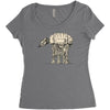 how many legs Women's Triblend Scoop T-shirt