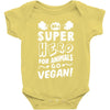 Be A Super Hero For Animals Go Vegan! Baby Bodysuit