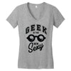 geek is the new sexy! Women's V-Neck T-Shirt