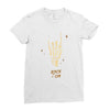 Rock On Ladies Fitted T-Shirt