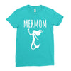 mermaid mom Ladies Fitted T-Shirt