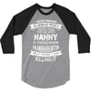 Super Cool Nanny Of A Freaking Awesome Granddaughter 3/4 Sleeve Shirt