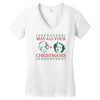 golden christmas Women's V-Neck T-Shirt