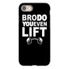bro do you even lift baseball raglan iPhone 8