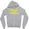 pizza animal funny diet gym gift new Zipper Hoodie