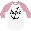 hope anchor religious 3/4 Sleeve Shirt