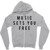 music sets you free Zipper Hoodie