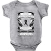 Never Underestimate the Strength of a Melanoma Cancer Warrior Baby Bodysuit