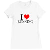 i love running Ladies Fitted T-Shirt