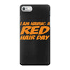 red ginger hair day iPhone 7 Case