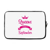 queens are born in september Laptop sleeve