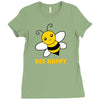 bee happy Ladies Fitted T-Shirt