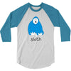 new! mens 'sloth' 3/4 Sleeve Shirt