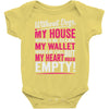 without dogs my heart would be empty Baby Onesie