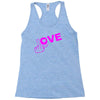 fuck love party Racerback Tank