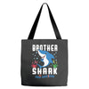 brother shark doo doo doo family matching Tote Bags