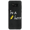 be a hero logo white Samsung Galaxy S8 Case