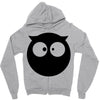 ghost burung Zipper Hoodie