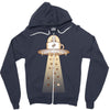 alien coffee invasion Zipper Hoodie