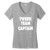 twerk team captain   funny Women's V-Neck T-Shirt