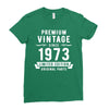 Premium Vintage Since 1973 Limited Edition Original Parts Ladies Fitted T-Shirt