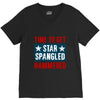 star spangled hammered V-Neck Tee