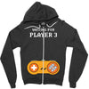 Waiting for Player 3 Gamer Zipper Hoodie