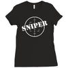 sniper fun Ladies Fitted T-Shirt