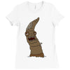 worm zombie Ladies Fitted T-Shirt