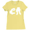 ca cartoon hands Ladies Fitted T-Shirt