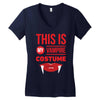 this is my vampire costume Women's V-Neck T-Shirt