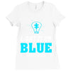 light it up blue autism awareness Ladies Fitted T-Shirt