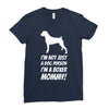 not just a dog person i'm a boxer mommy! Ladies Fitted T-Shirt