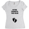Extra Thankful This Year Women's Triblend Scoop T-shirt