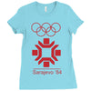 sarajevo 1984 84' olympic Ladies Fitted T-Shirt