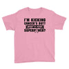 I Am Kicking Cancers Butt Whats Your Superpower? Youth Tee