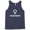 vagitarian sex hetero bucks night vegetarian male female costume Tank Top