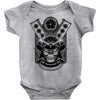 samurai skull Baby Onesie