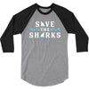 Save The Sharks 3/4 Sleeve Shirt