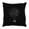 Leo Zodiac Sign Minimal Design Throw Pillow