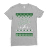 merry christmas ugly christmas sweater Ladies Fitted T-Shirt