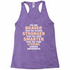 Braver Stronger Smarter Uterine Cancer Awareness Racerback Tank